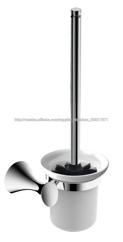 Nes design wall mount bathroom accessories zinc alloy toilet brush holder/chrome