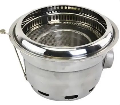 Изысканный гриль Вытяжная плита Настольный для барбекю на древесном угле