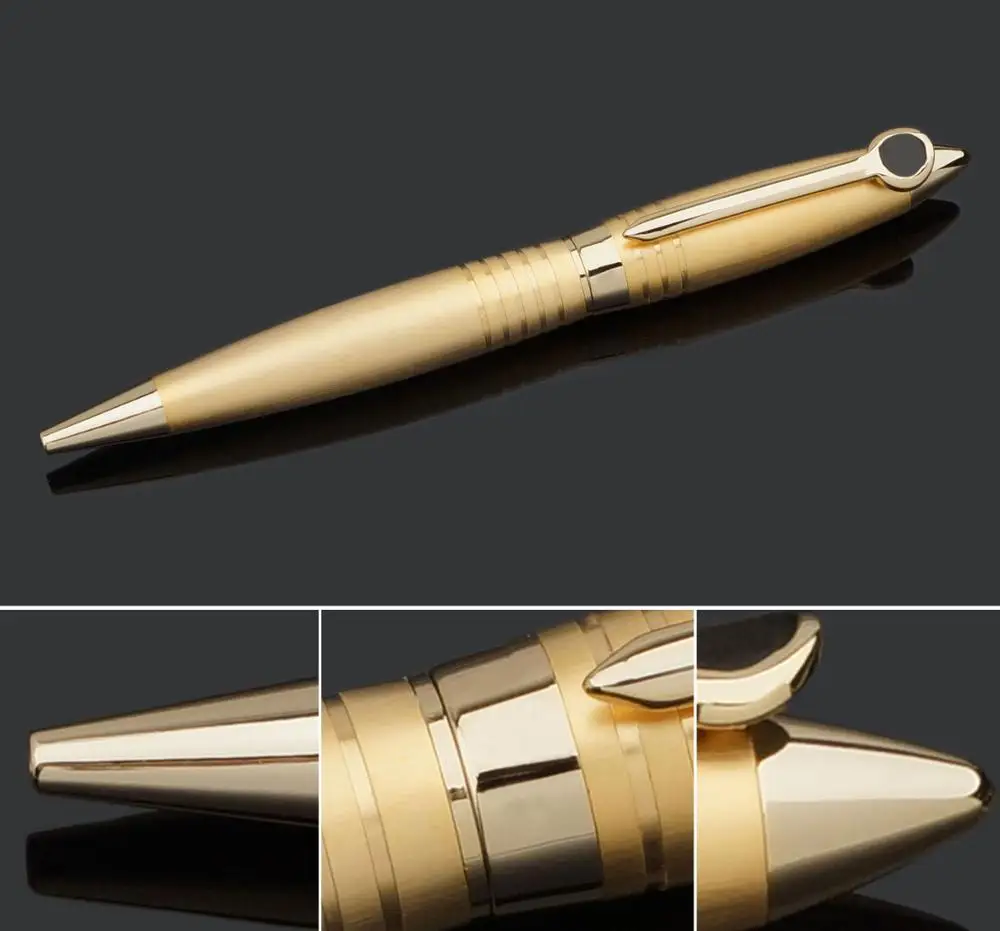 luxury new design pen gift metal ballpoint pen coated rubber with gift box