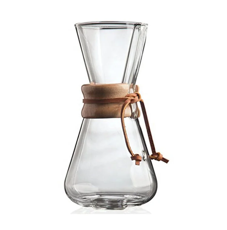 500ml Heat-Resistant Manual Drip Glass Coffee Maker With Stainless Steel Filter