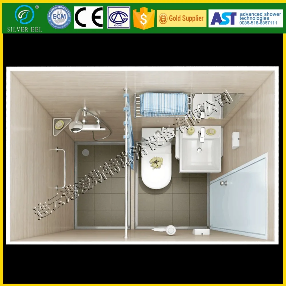 Modular bathroom pods portable shower room toilet units