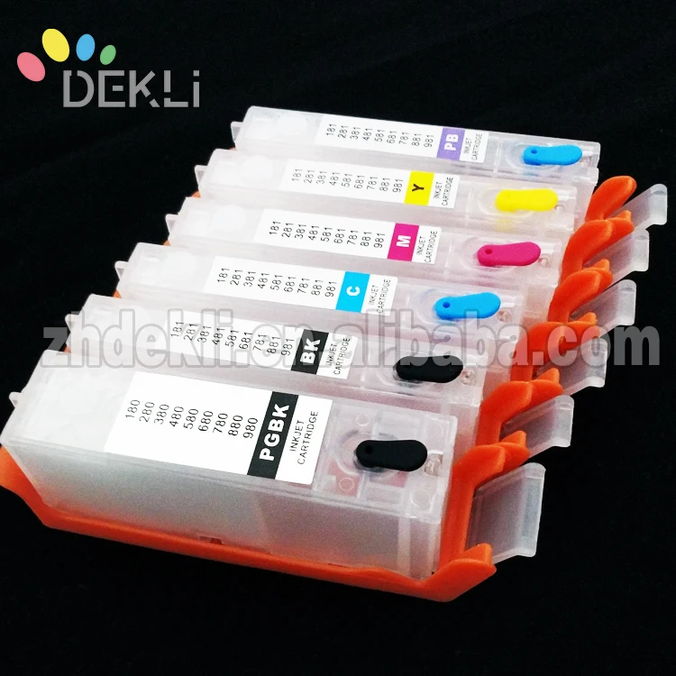 PGI680 681 High quality Refillable ink Cartridge for Canon TS9160 TS9560 Reset CISS cartridge with chip