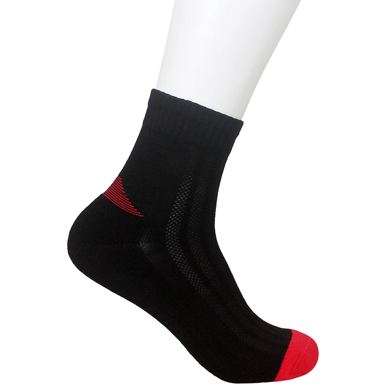 
Bamboo Boots Socks Black Men Spandex / Bamboo Fiber Casual Knitted Seamy Brand Anti Bacterial No Door for Autumn Adults 