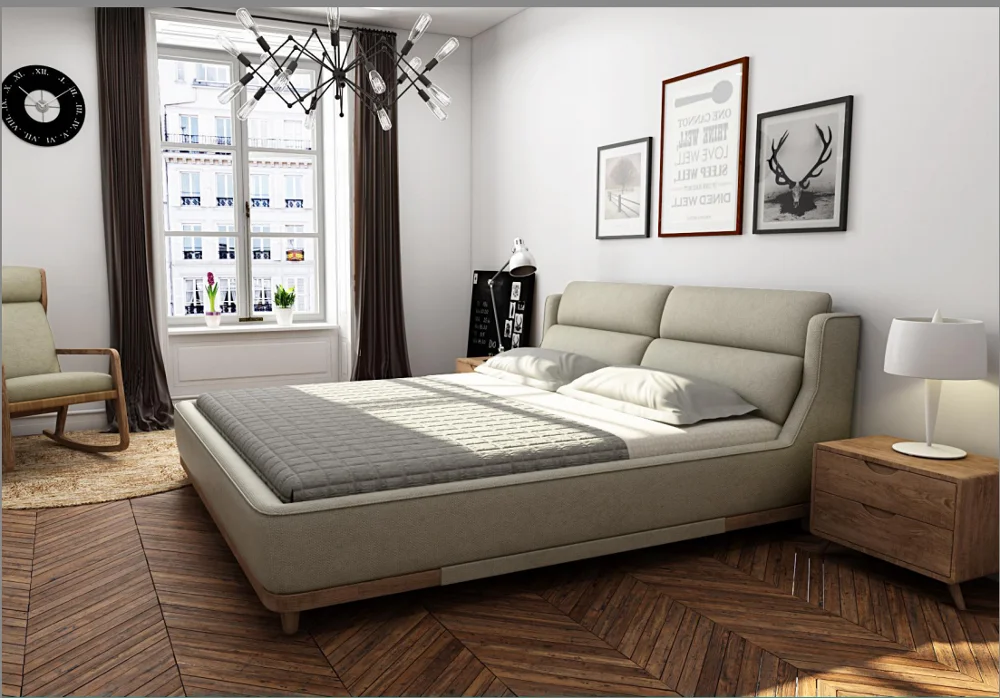 Best Sale Bedroom Furniture  Modern Soft Bed