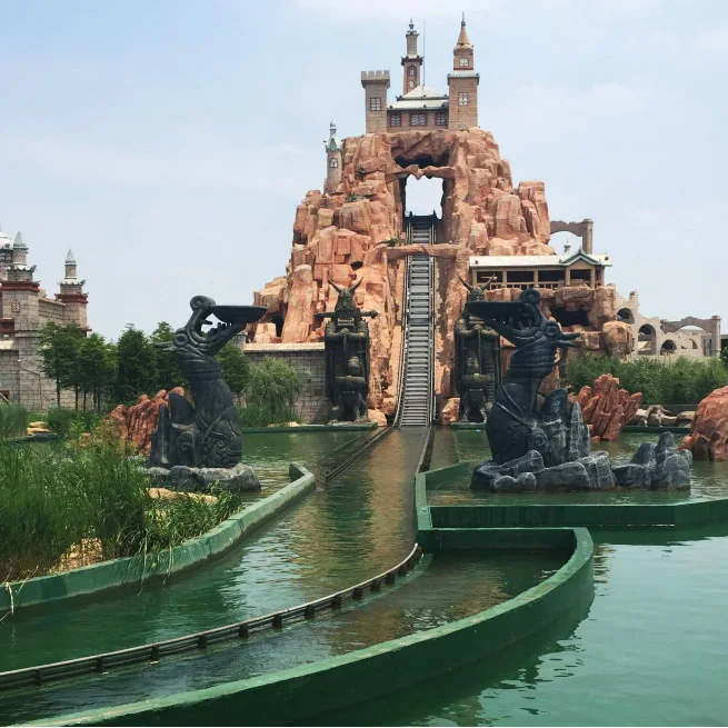 Amusement park electric popular flume ride equipment for playing