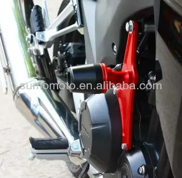 CBR500R Delrin No Fairing Cut Crash Protector Frame Sliders for Motorcycle 750-3210