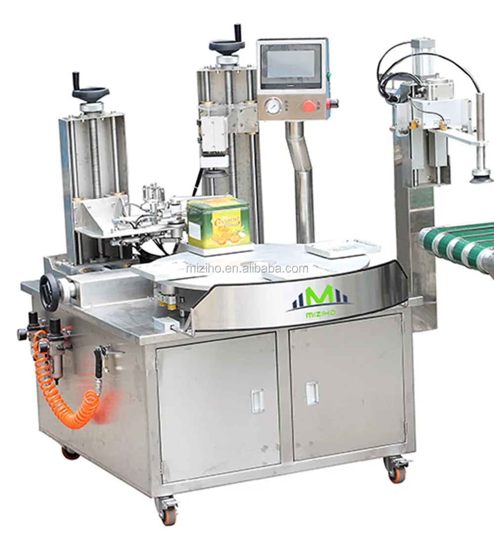 full automatic Turntable Cookie Bear Cake Chocolate box Biscuit bottle tape Sealing Machine