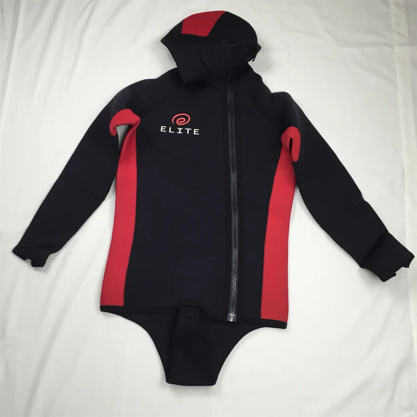 
Factory spearfishing wetsuit neoprene wet suit pants jacket 2 piece set chest zip wetsuit 