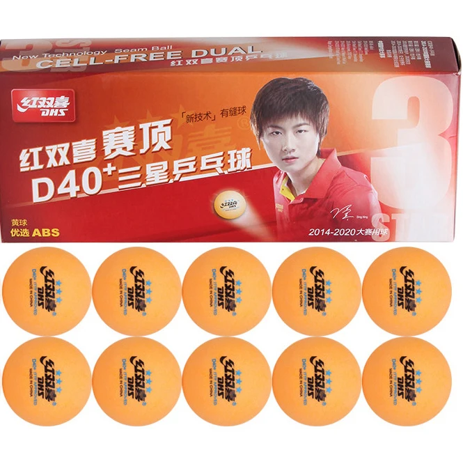 
DHS ITTF APPROVED D40+ 3star seamed table tennis balls pingpong balls 