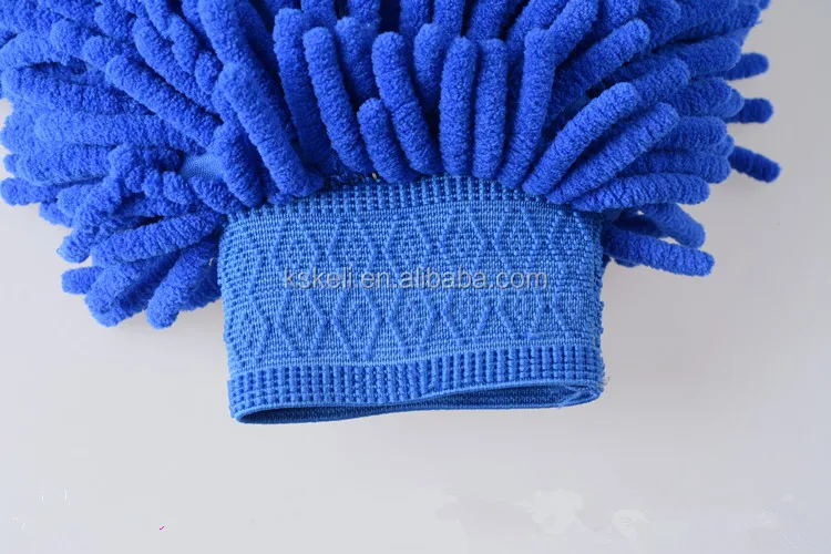 Идеальная очистка, Лидер продаж, двухсторонняя ткань из микрофибры для очистки автомобиля, синельная лапша, варежка для мытья автомобиля