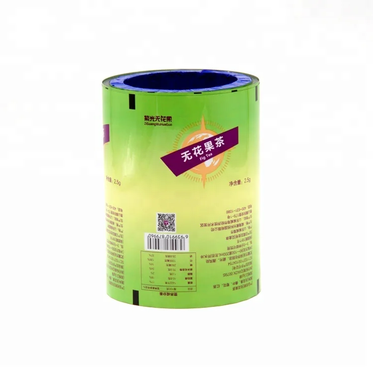 Китайская фабрика, термоуплотнение, гибкая упаковка для чая, упаковочная пленка, рулон