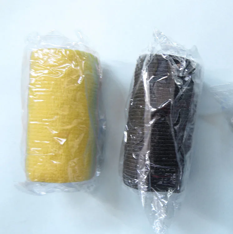 Hot sale self adherent wrap tape elastic cohesive bandage medical  vet wrap waterproof  wrap bandage