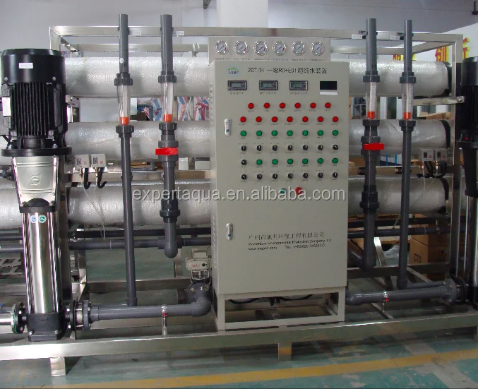 20T/H RO Reverse Osmosis EDI Electrodeionization Ultra pure water for chemical process water