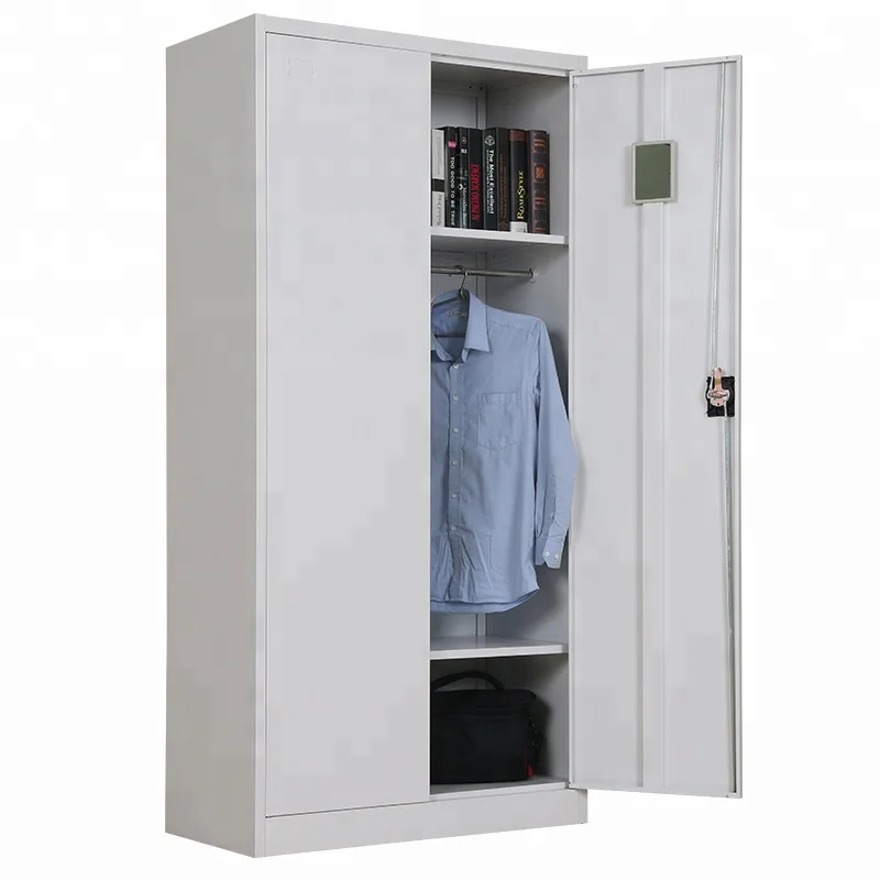 2 Door Office Steel Locker Metal Wardrobe Closet cabinet lockers for changing room