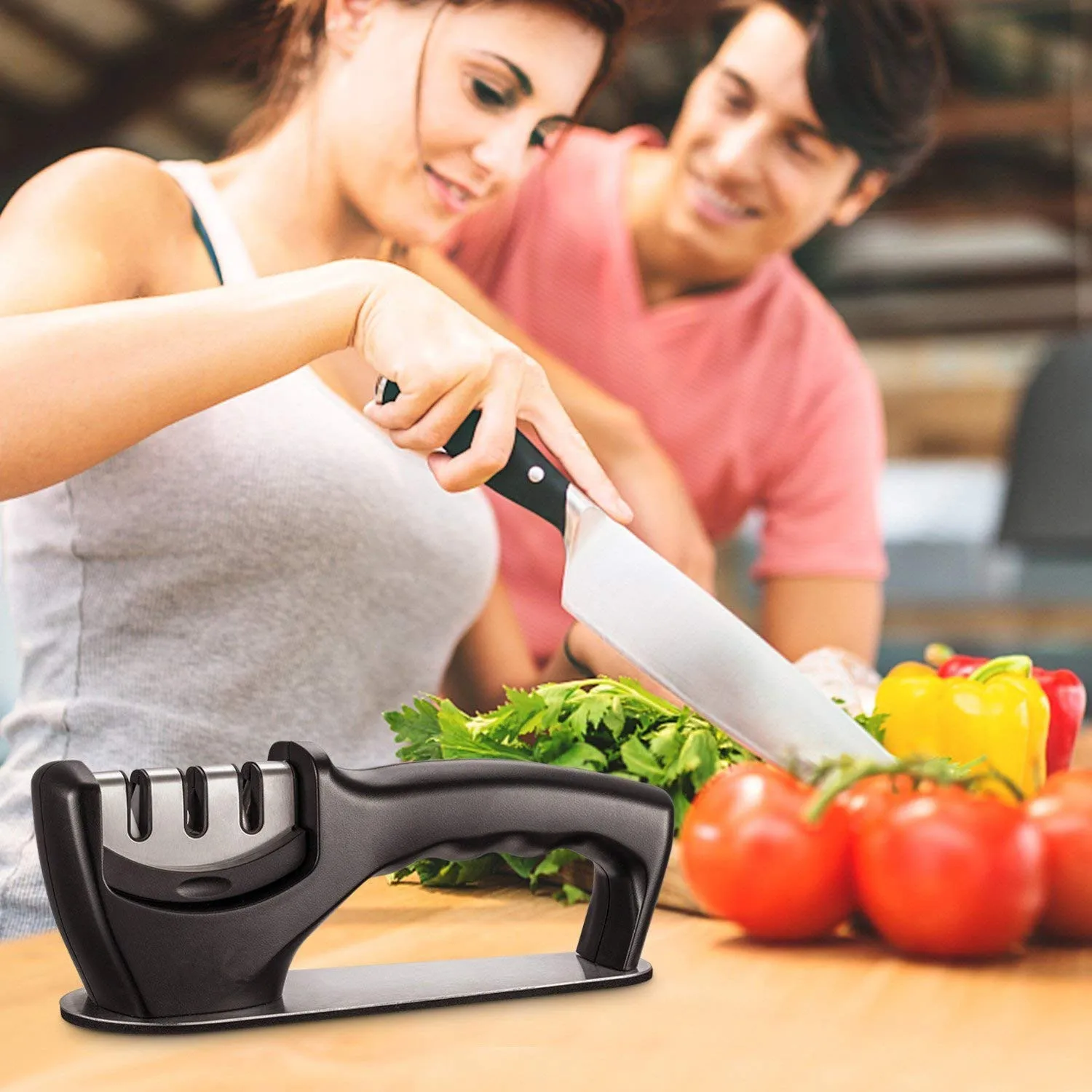 Набор кухонных ножей для заточки ножей керамических ножей 3 этапа кухонный гаджет