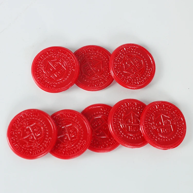 Factory supply custom made logo embossed token