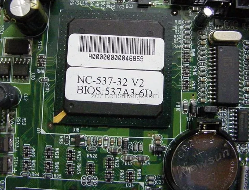 NC-537-32 V2 BIOS:537A3-6D industrial motherboard CPU Card working NC-537-32 V2