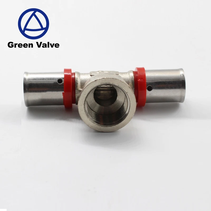 High Quality  water supply plumbing press fitting ALPEX pipe brass fitting for water and gas