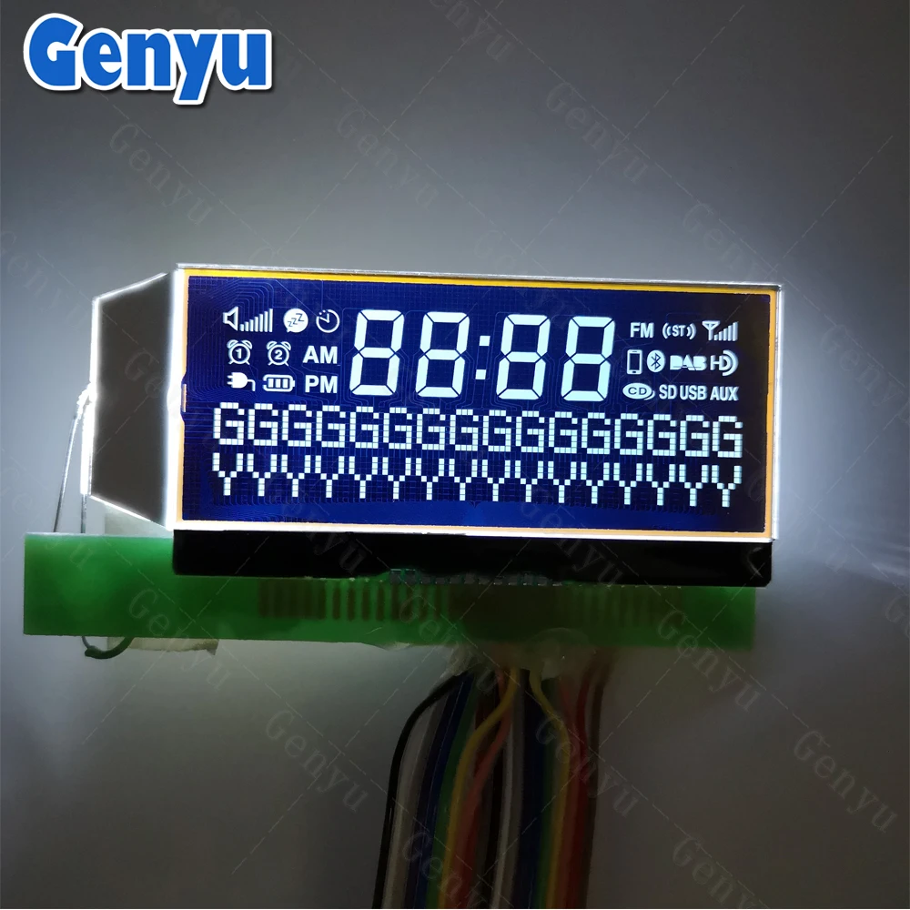 16x2 Black bottom white word screen 1602 Character lcd Module for Radio