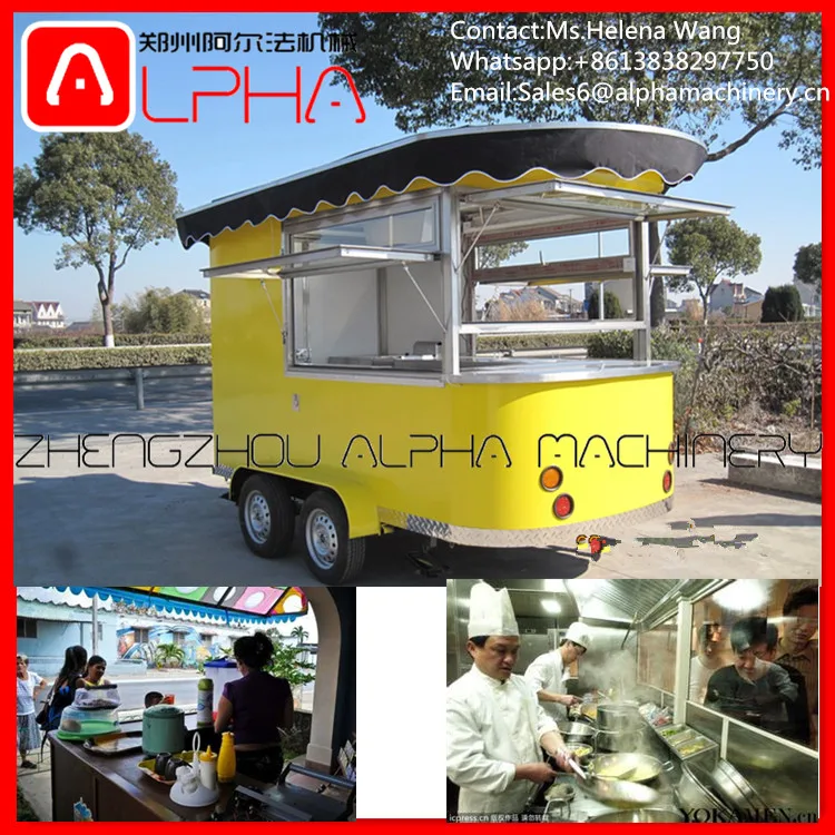Good News/China Mobile Food Cart /Fast Food Caravan for Sale
