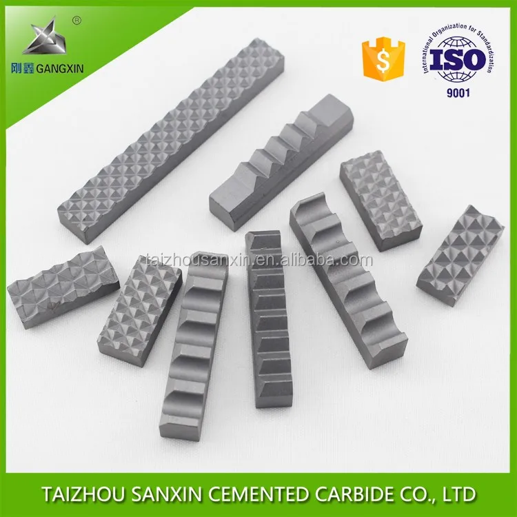 China supplier sintered yg8 tungsten carbide gripper inserts for chuck jaws sanxin