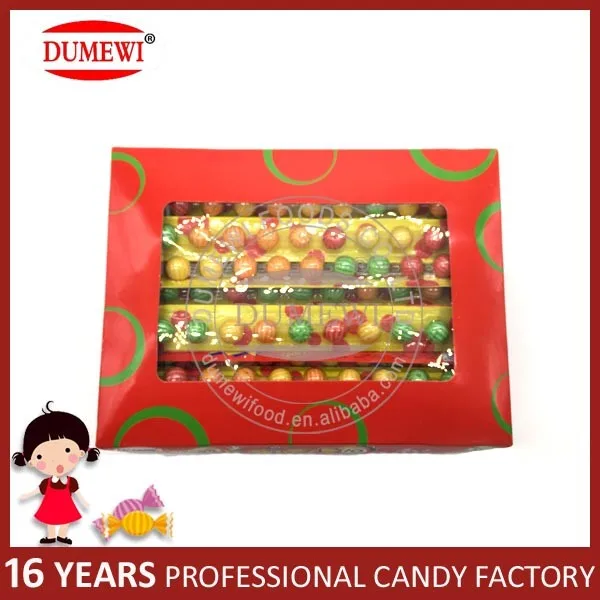 HALAL Colorful Ruler Watermelon Spheroidal Bubble Gum