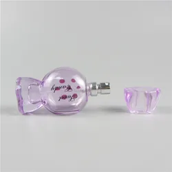 Wholesale 25ml pink candy bottle irregular women travel perfume glass bottles spray