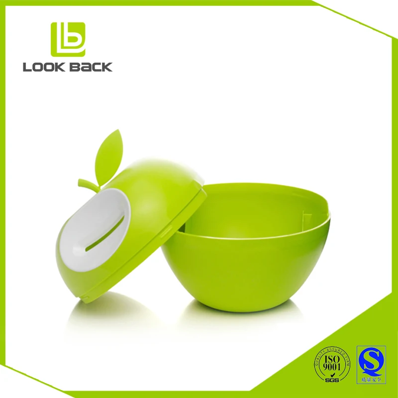 Fashionable round colorful plastic coin box piggy bank for adults