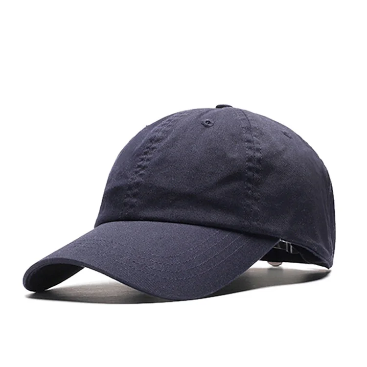 High quality low crown 6 panel custom cotton white unstructured baseball hats