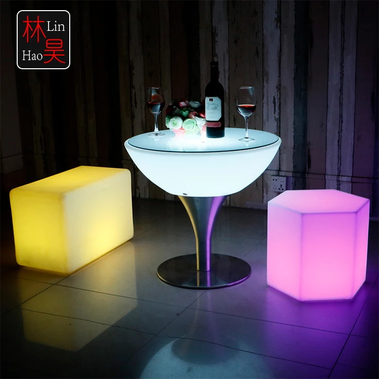 Led light up garden patio illuminated outdoor lounge glow furniture