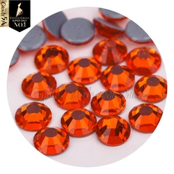 Wholesale apparel accessories 5A loose ss20 colorful same cut facets crystal glass flat back hot fix rhinestone