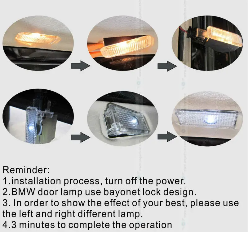ANGELHUE 2019 new product Aluminum case fit for audi A1 A2 A3 A4 A5 A6 A7 LED door  logo light projector
