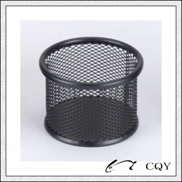 fancy decorative small metal mesh paper clip holder