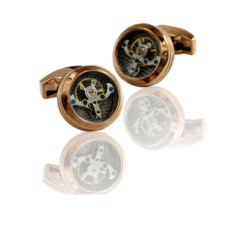 Wholesale Watch Mechanism Cufflinks,Mechanical Steampunk Cufflinks