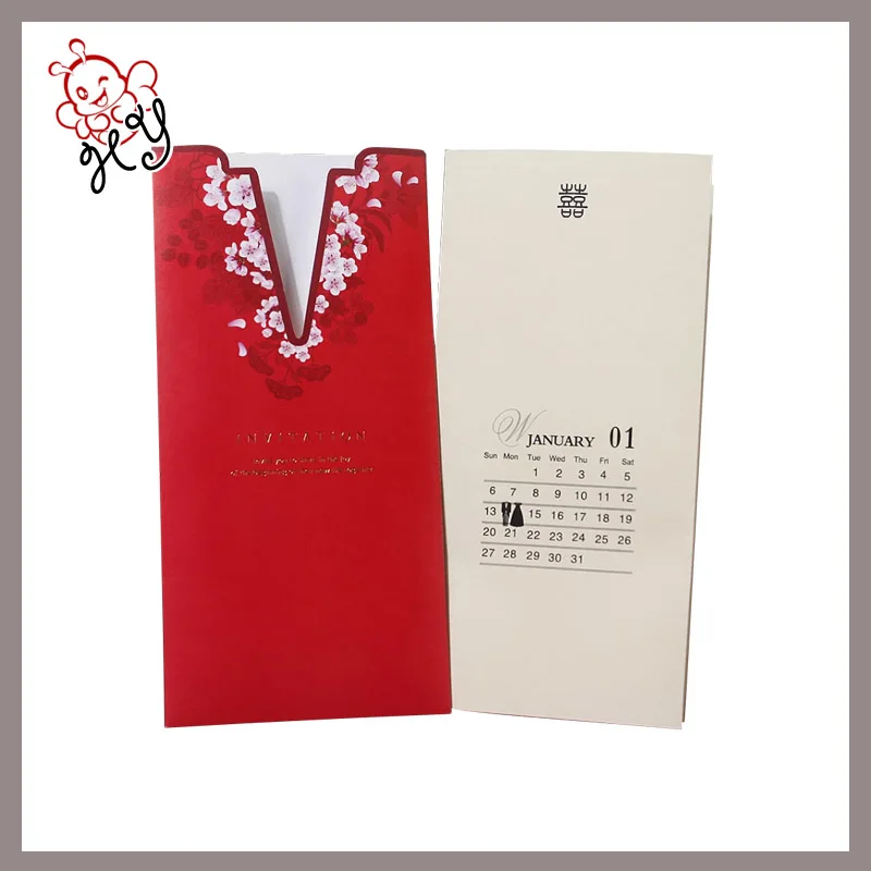 Latest designs top quality wedding invitation card