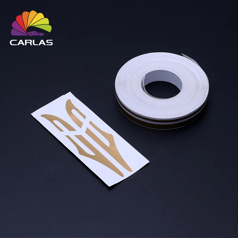 Carlas Double Pin Stripe Striping Tape Body Door Decals Stickers Vinyl For Car Motorcycle