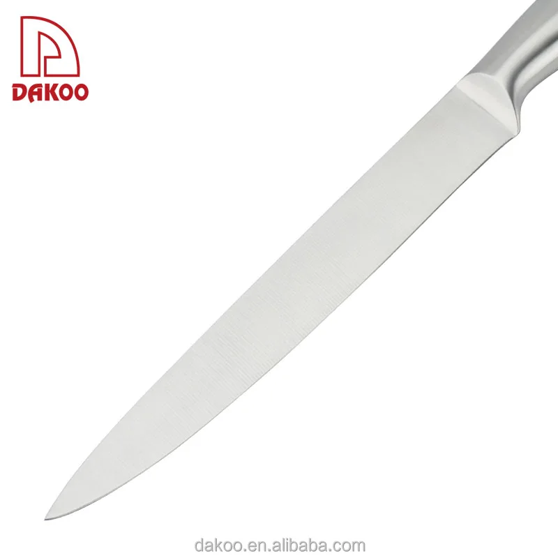 Pro Manufacturer Customized Knives Meat Fruit And Vegetable Carving Slicing Knife Hollow Handle 8 Inch Carving Knife