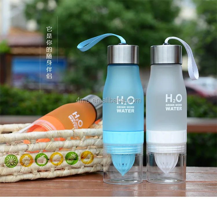 
H2O Lemon / Fruit Infuser Water Bottle New Version Leak Proof BPA Free 