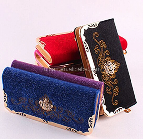 Fashion holding money rhinestone crown women long wallet