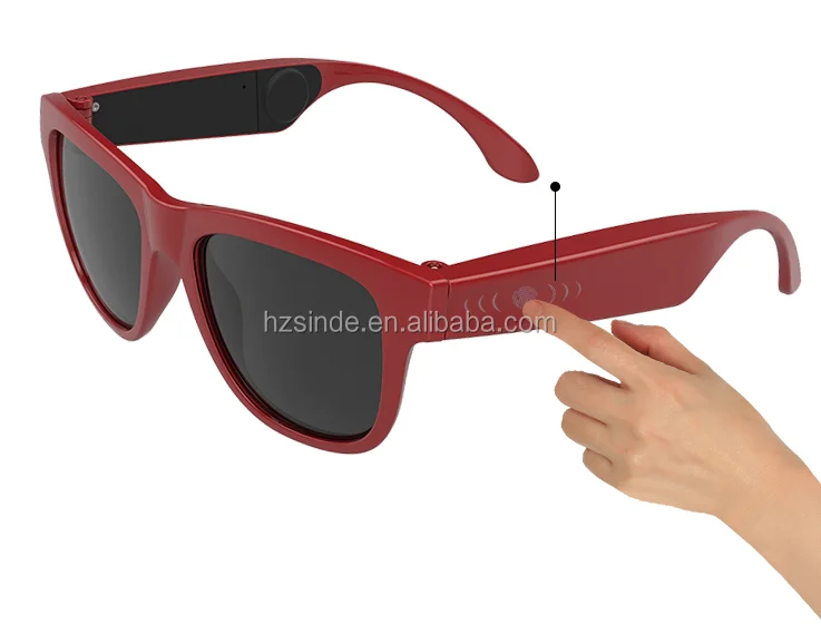 Walkie Talkie Open- Ear Wireless Glasses UV 400 Polarized Smart Bone Conduction Eyewear for IOS Android