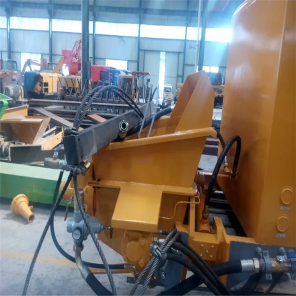 concrete and cement spray on the wall and with diesel engine power machine