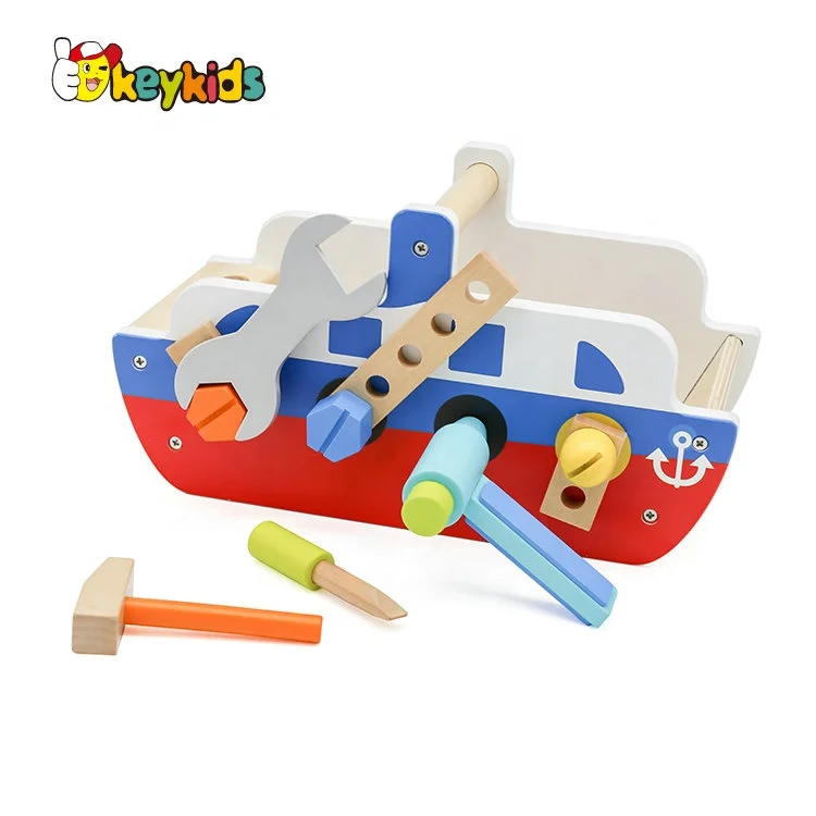 2019 New arrival educational play wooden toy tool kit for kids W03D110