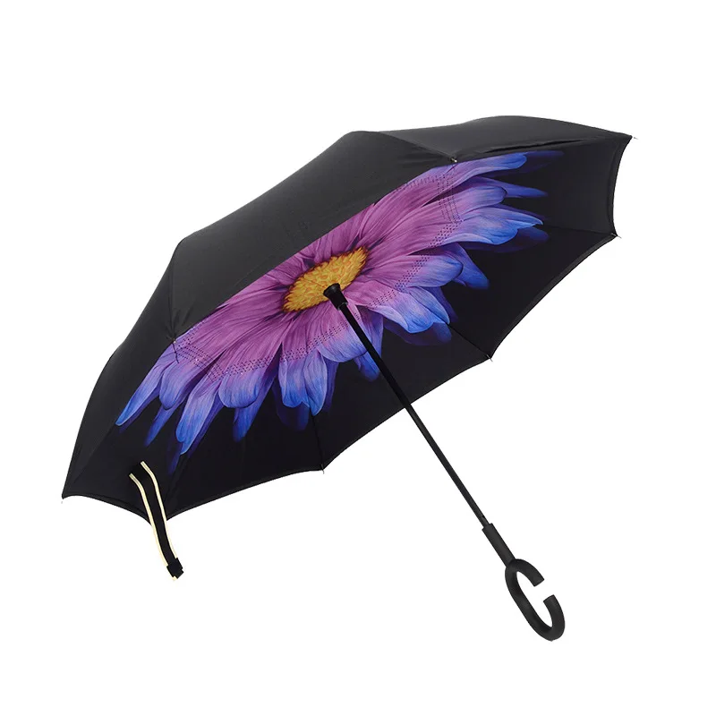 ambrella car reverse umbrella with c shape handle
