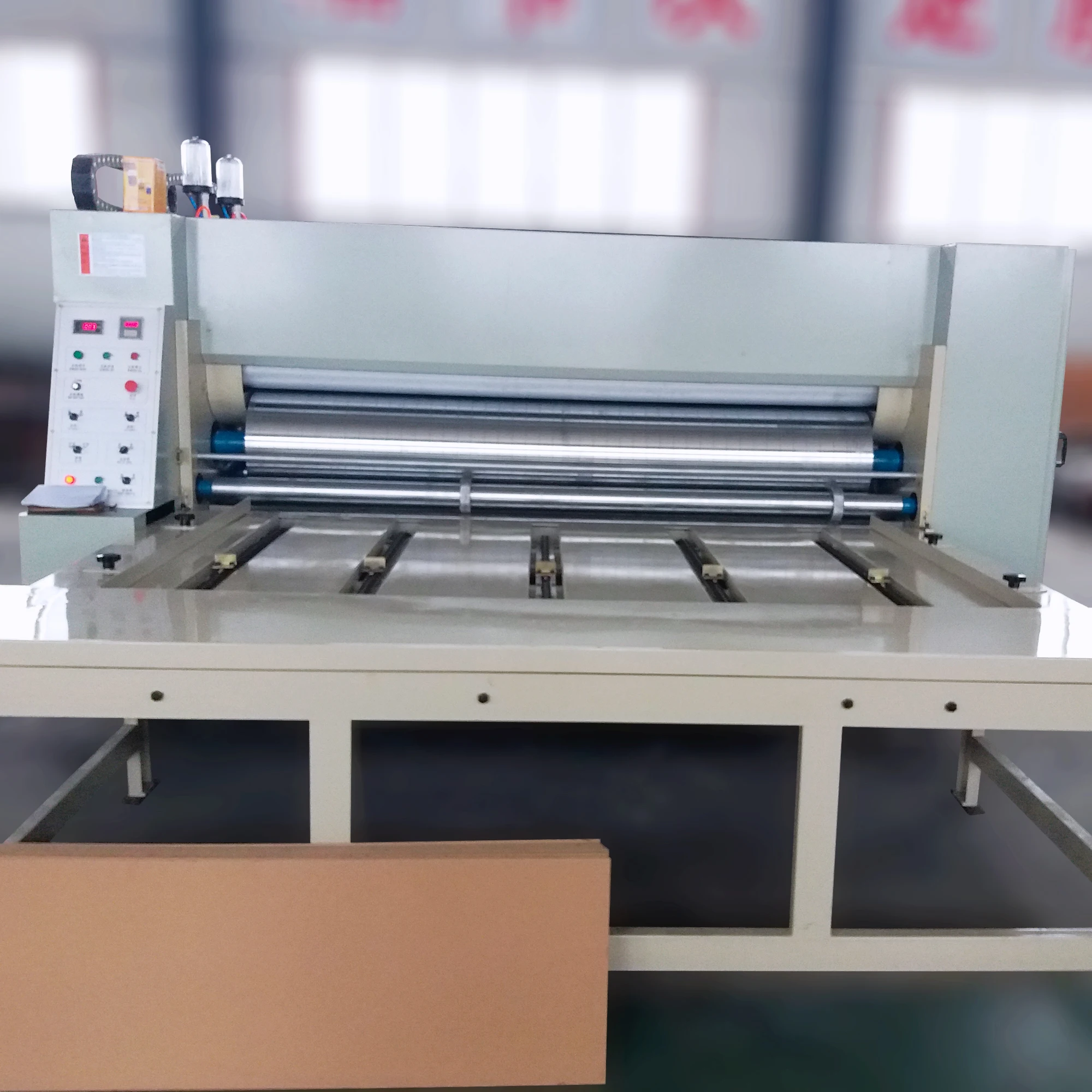 good price and high speed printing die cutting machine/carton box flexo chain feeding printing slotting machine