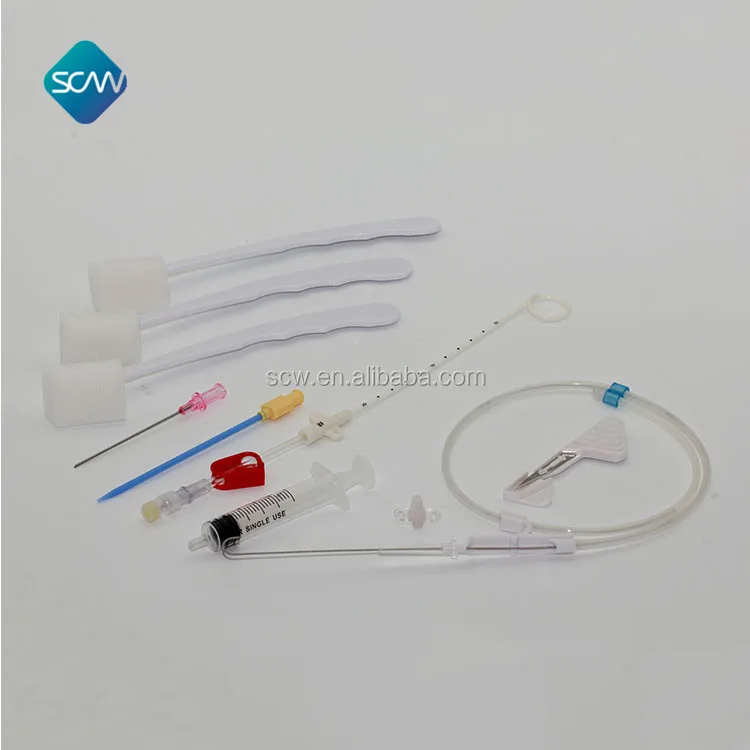 Good Price Urology surgical consumables Pigtail Drainage Catheter Set