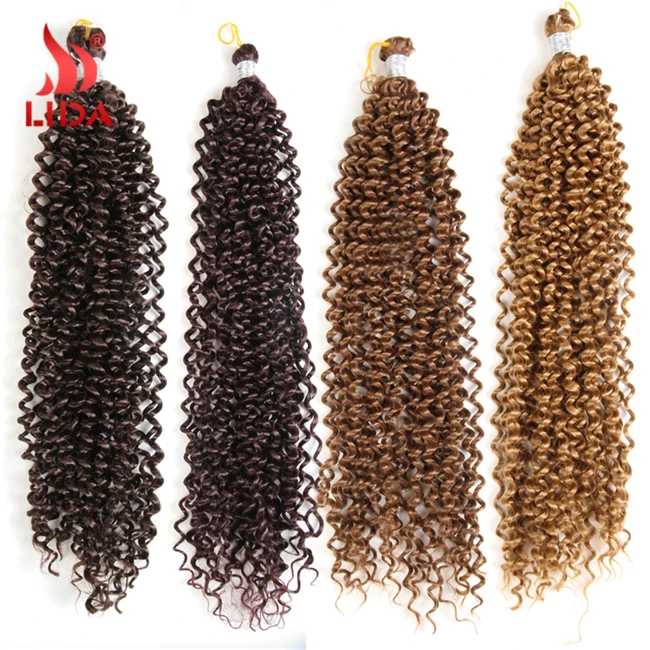 Lida Freetress water wave Curly Bohemian Crochet hook 100% Crochet braiding hair