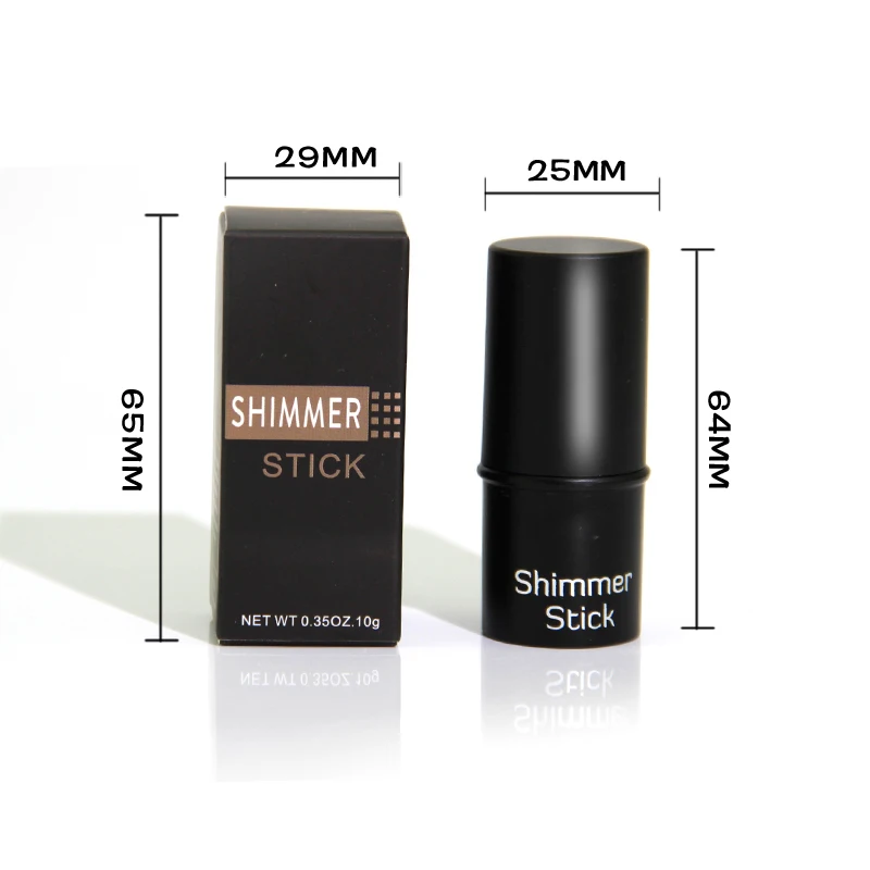 Фирменная торговая марка 3d косметика цветные Румяна для щек без логотипа хайлайтер Мерцающая палочка металлический крем ручка