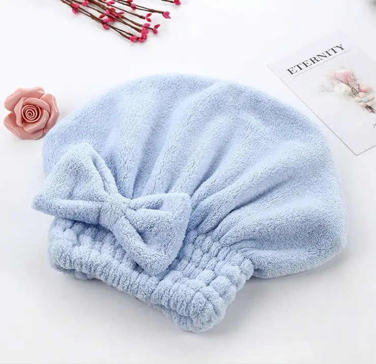 Quick Drying Lady Bath Towel Dry Hair  Microfiber Bath Towel Hair Dry Shower Cap