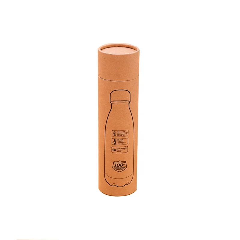 Luxury Printing Kraft Round Cardboard Tube For Bottles Packaging Cosmetic Kraft Paper Tubes