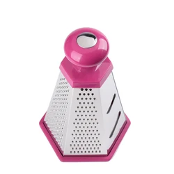 Multi purpose ABS material handle stainless steel 6 sided grater
